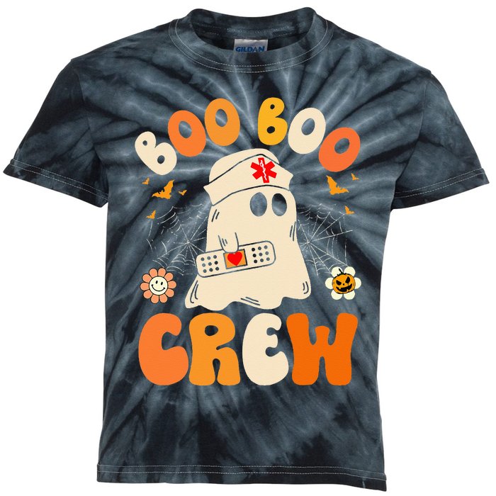 Funny Nurse Halloween for  Boo Boo Crew Kids Tie-Dye T-Shirt