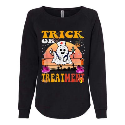 Funny Nurse Halloween Costume Boo Ghost Trick Or Treatment Womens California Wash Sweatshirt