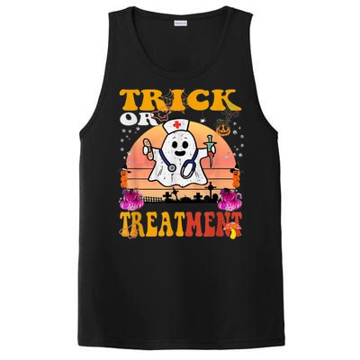 Funny Nurse Halloween Costume Boo Ghost Trick Or Treatment PosiCharge Competitor Tank