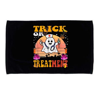 Funny Nurse Halloween Costume Boo Ghost Trick Or Treatment Microfiber Hand Towel