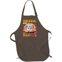 Funny Nurse Halloween Costume Boo Ghost Trick Or Treatment Full-Length Apron With Pockets