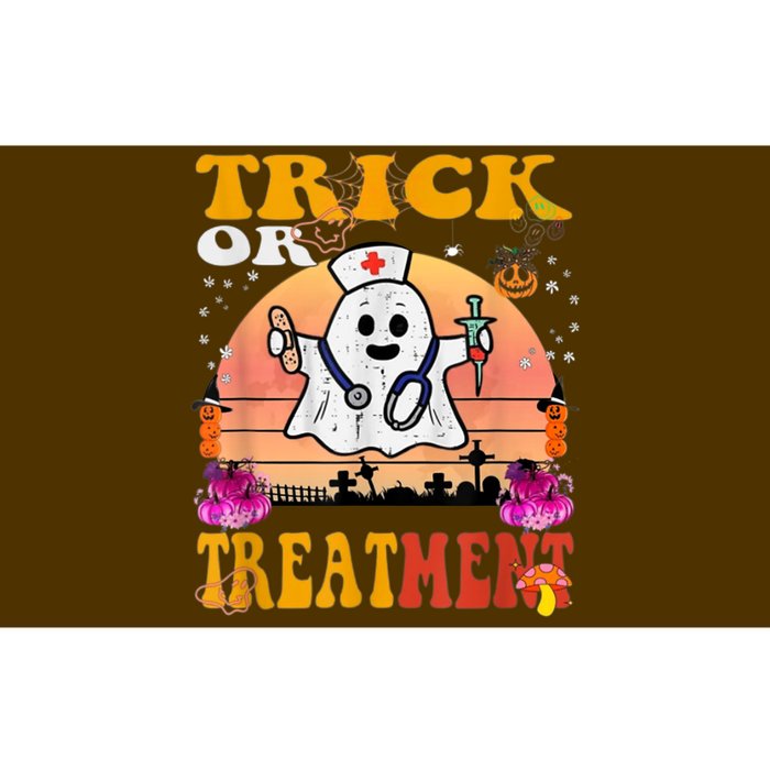 Funny Nurse Halloween Costume Boo Ghost Trick Or Treatment Bumper Sticker