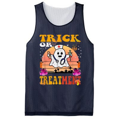 Funny Nurse Halloween Costume Boo Ghost Trick Or Treatment Mesh Reversible Basketball Jersey Tank