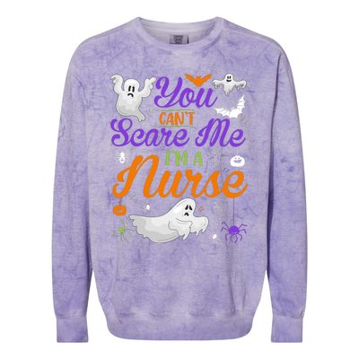 Funny Nurse Halloween Christmas Nurse Halloween Nurse Colorblast Crewneck Sweatshirt