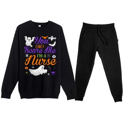 Funny Nurse Halloween Christmas Nurse Halloween Nurse Premium Crewneck Sweatsuit Set