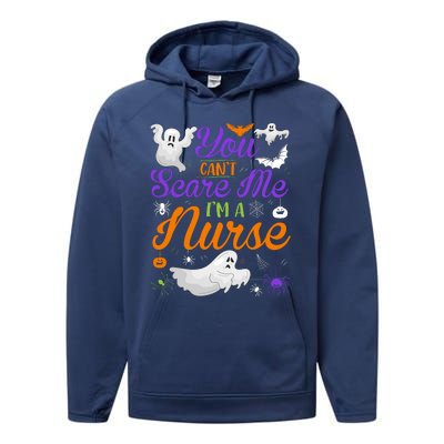 Funny Nurse Halloween Christmas Nurse Halloween Nurse Performance Fleece Hoodie