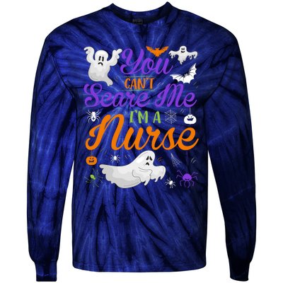 Funny Nurse Halloween Christmas Nurse Halloween Nurse Tie-Dye Long Sleeve Shirt