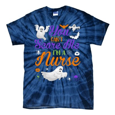 Funny Nurse Halloween Christmas Nurse Halloween Nurse Tie-Dye T-Shirt