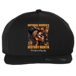 Feminist National History Month 2024 Embrace Equity Wool Snapback Cap