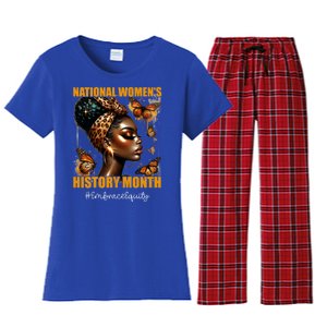 Feminist National History Month 2024 Embrace Equity Women's Flannel Pajama Set