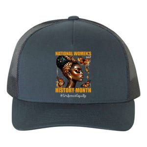 Feminist National History Month 2024 Embrace Equity Yupoong Adult 5-Panel Trucker Hat