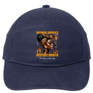 Feminist National History Month 2024 Embrace Equity 7-Panel Snapback Hat