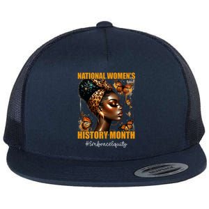 Feminist National History Month 2024 Embrace Equity Flat Bill Trucker Hat