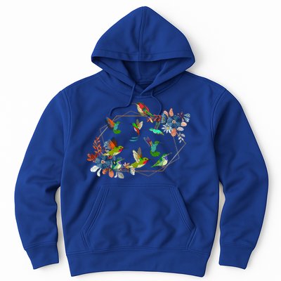 Floral Nature Hummingbird Lover Vintage Flowers Hummingbird Gift Hoodie