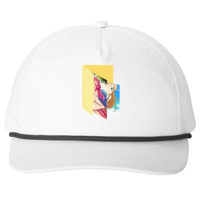 Funny Not Hentai Folder Graphic Cartoon Snapback Five-Panel Rope Hat