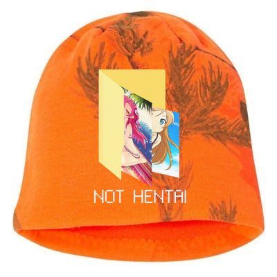 Funny Not Hentai Folder Graphic Cartoon Kati - Camo Knit Beanie