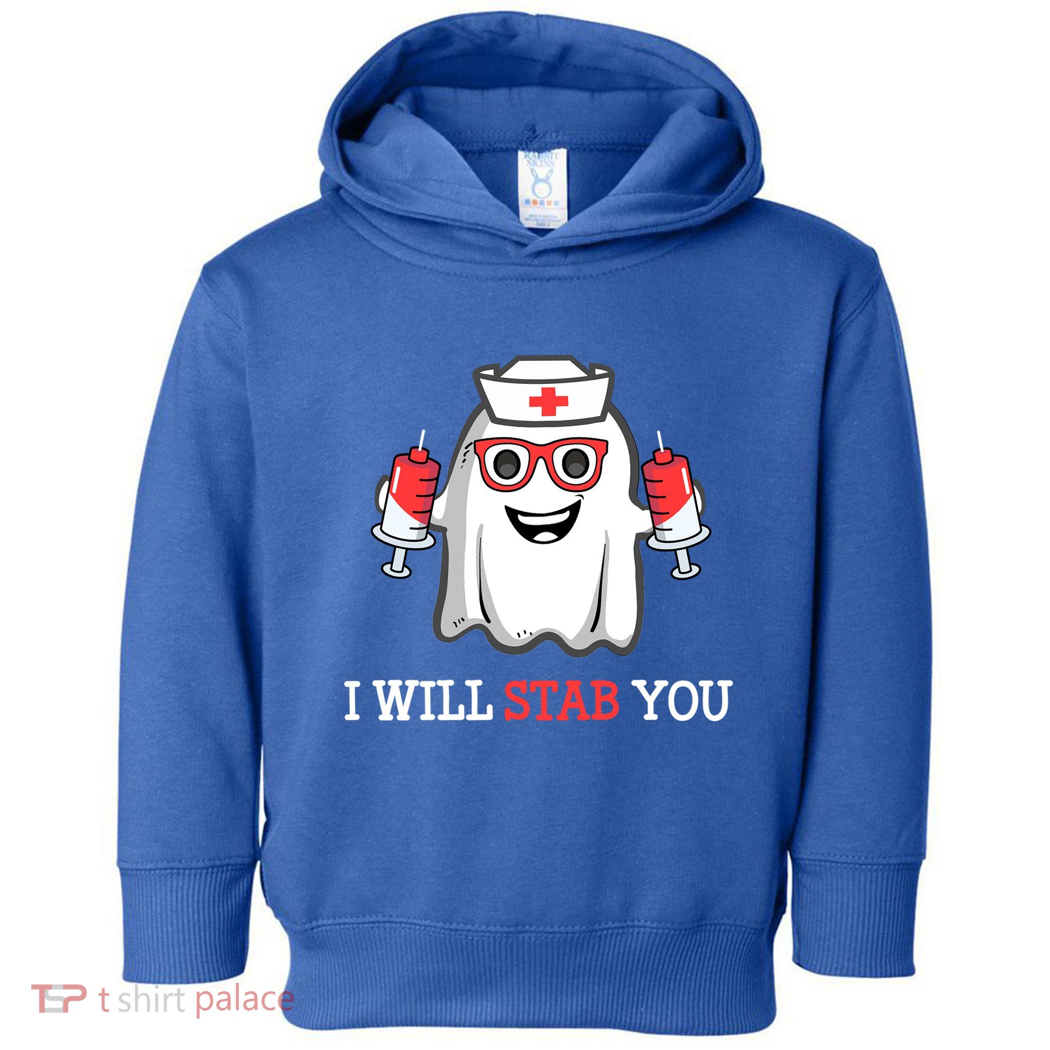 Funny Nurse Halloween I Will Stab You Costume Nurses Gift Toddler Hoodie