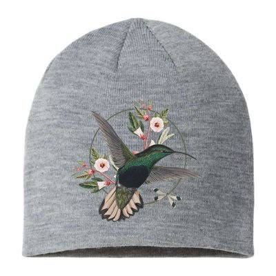 Floral Nature Hummingbird Sustainable Beanie