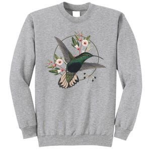 Floral Nature Hummingbird Tall Sweatshirt