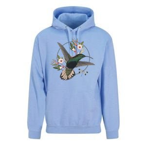 Floral Nature Hummingbird Unisex Surf Hoodie