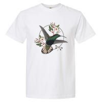 Floral Nature Hummingbird Garment-Dyed Heavyweight T-Shirt