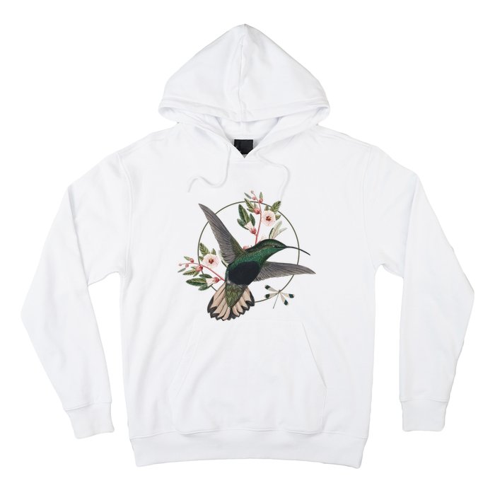 Floral Nature Hummingbird Hoodie