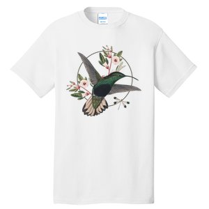 Floral Nature Hummingbird Tall T-Shirt