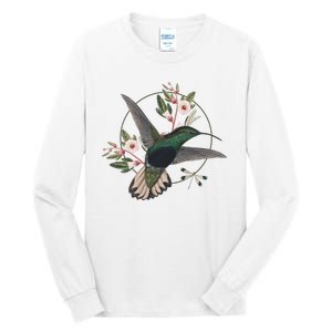 Floral Nature Hummingbird Tall Long Sleeve T-Shirt