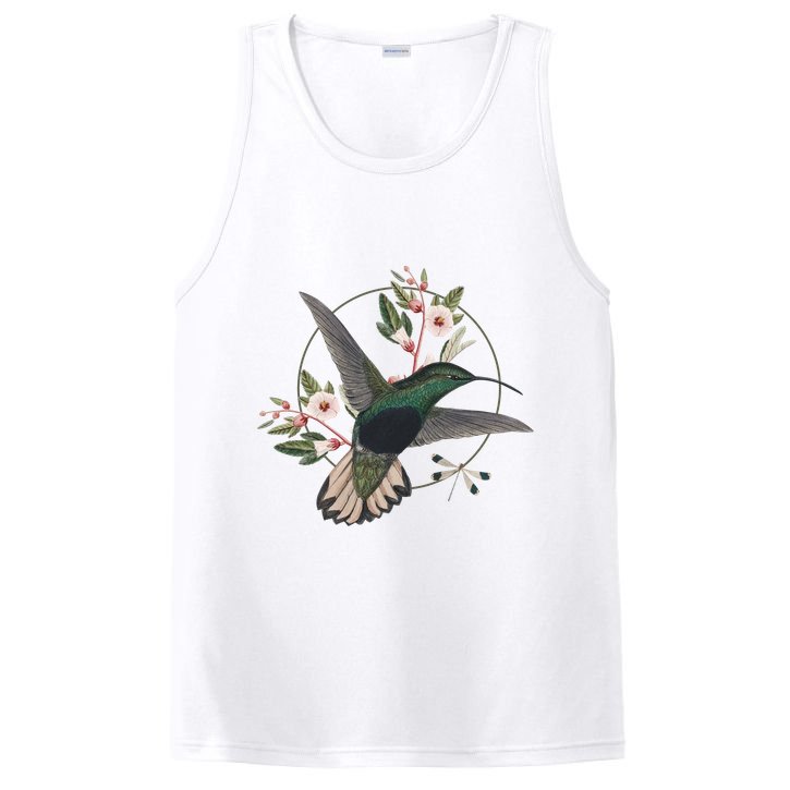 Floral Nature Hummingbird PosiCharge Competitor Tank