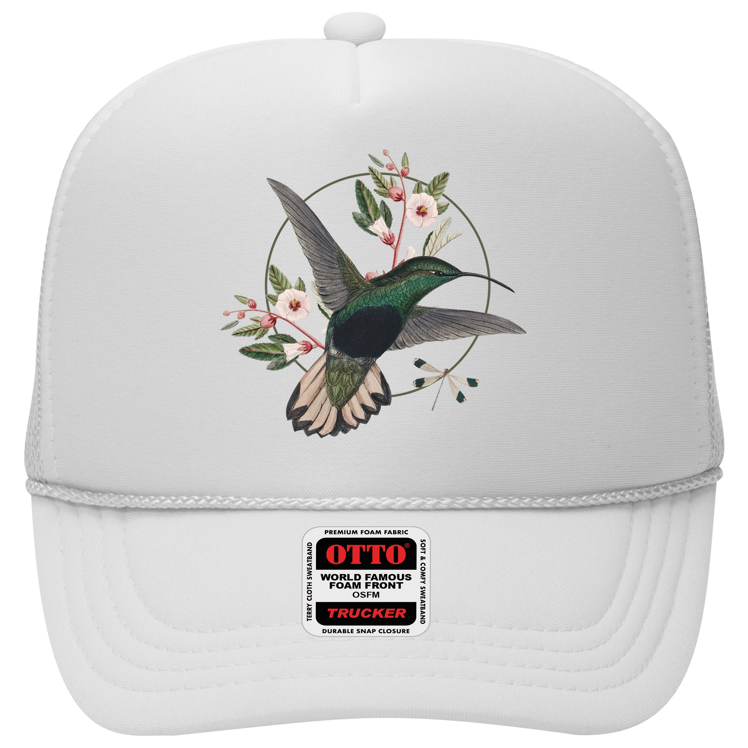 Floral Nature Hummingbird Hat