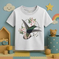 Floral Nature Hummingbird Toddler T-Shirt