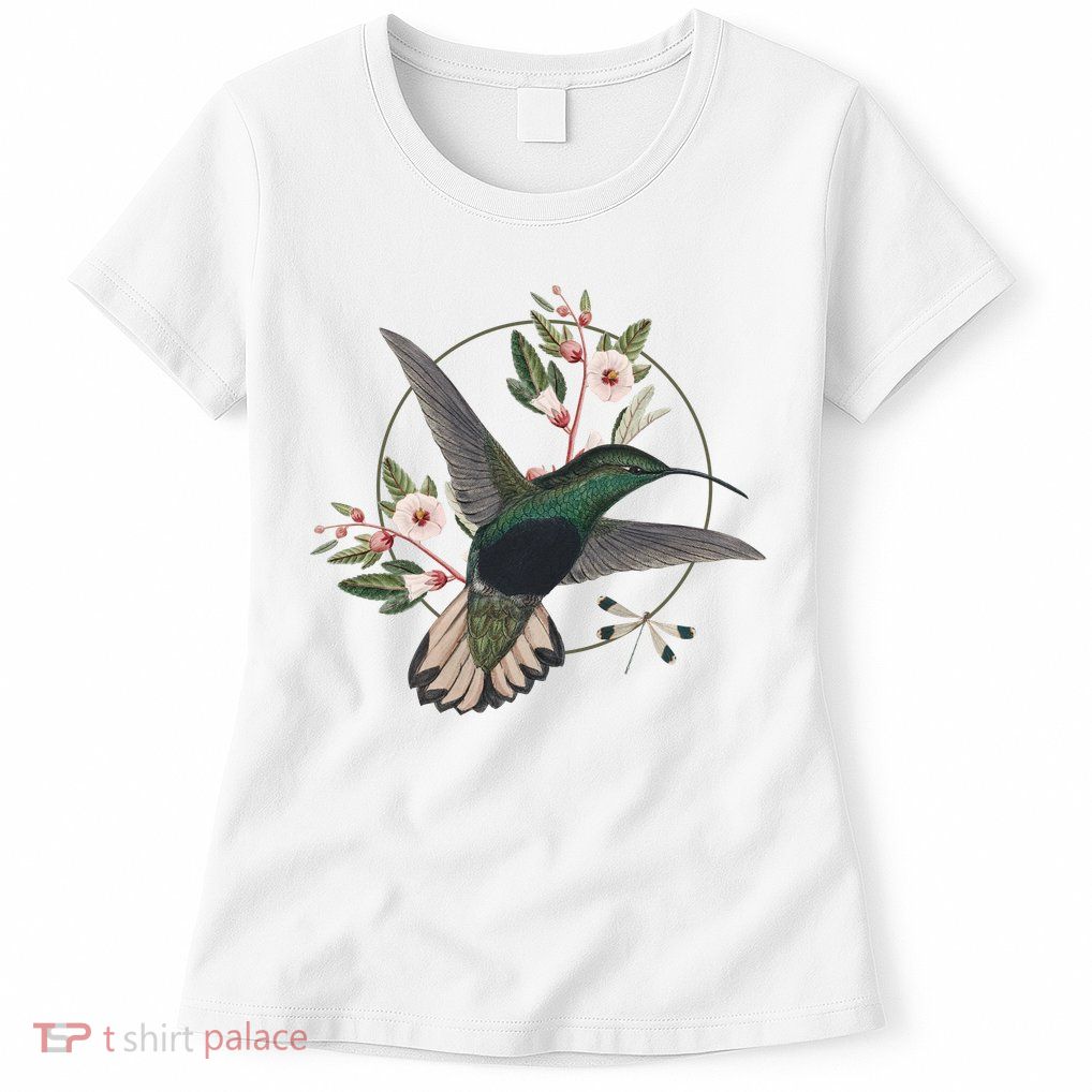 Floral Nature Hummingbird Women's T-Shirt