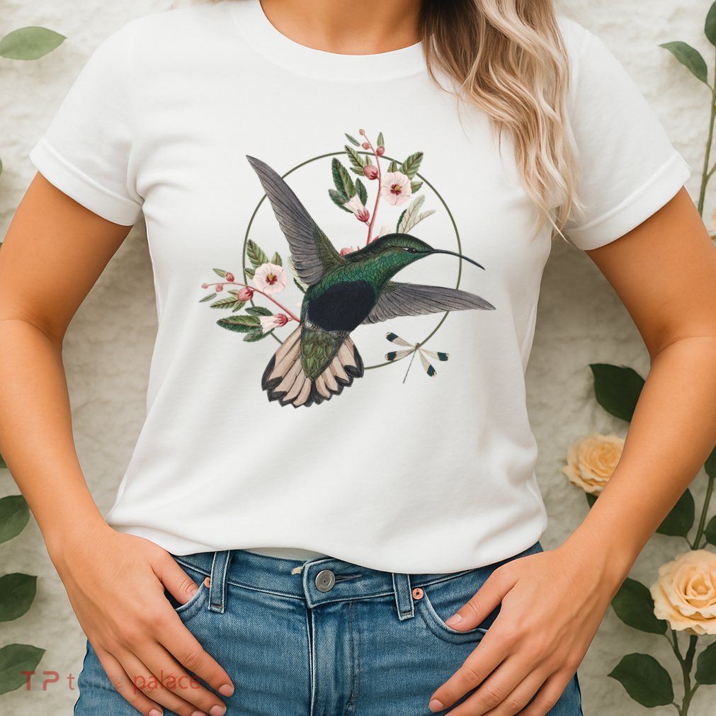 Floral Nature Hummingbird Women's T-Shirt