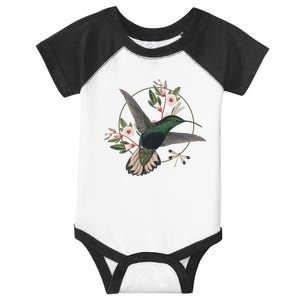 Floral Nature Hummingbird Infant Baby Jersey Bodysuit