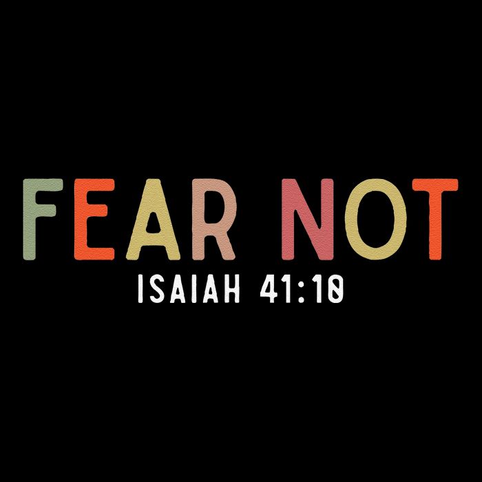 Fear Not Isaiah 41 10 God Faith Jesus Christianity 16 in Basic Backpack