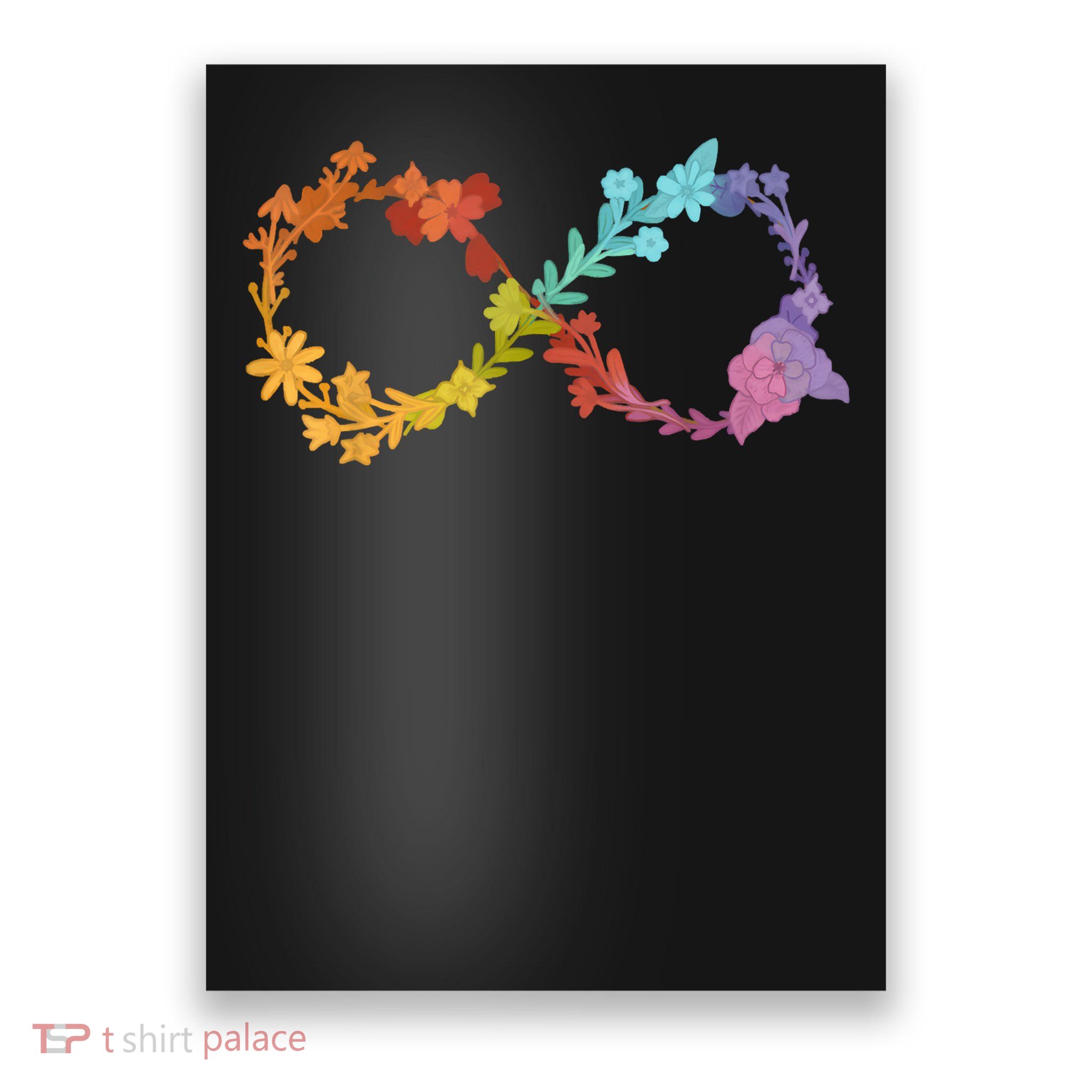 Floral Neurodiversity Infinity Symbol Autism Awareness Poster