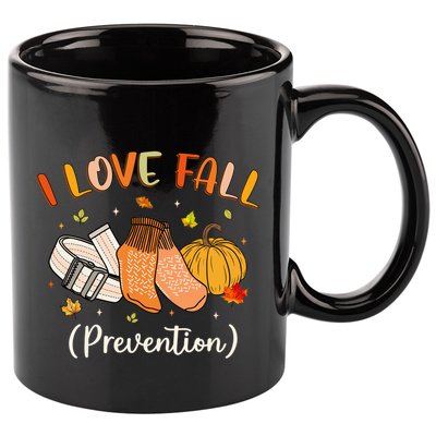 Funny Nurse I Love Fall Prevention Fall Physical Therapy Gift 11oz C Handle Ceramic Mug