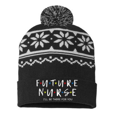 Future Nurse I Will Be There For You RN&LPN Nurse Week USA-Made Snowflake Beanie