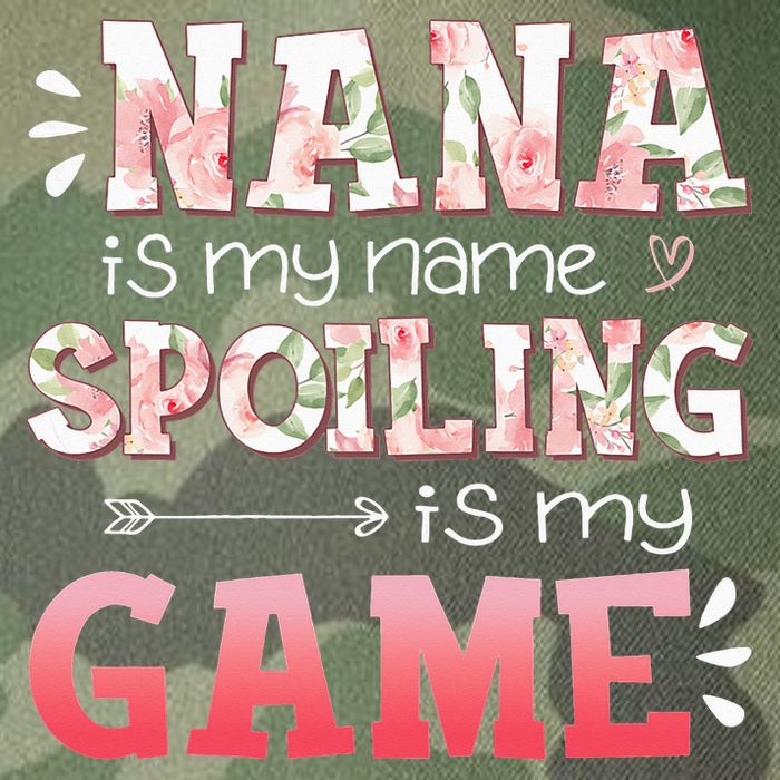 Floral Nana Is My Name Spoiling Is My Game Grandma Life Legacy Tie Dye Trucker Hat