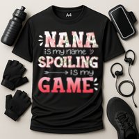 Floral Nana Is My Name Spoiling Is My Game Grandma Life Performance Shirt