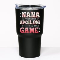 Floral Nana Is My Name Spoiling Is My Game Grandma Life Tumbler