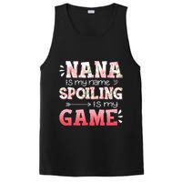 Floral Nana Is My Name Spoiling Is My Game Grandma Life PosiCharge Competitor Tank