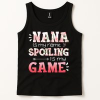 Floral Nana Is My Name Spoiling Is My Game Grandma Life Tank Top