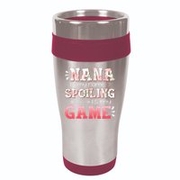 Floral Nana Is My Name Spoiling Is My Game Grandma Life 16oz Travel Tumbler