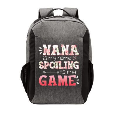 Floral Nana Is My Name Spoiling Is My Game Grandma Life Vector Backpack