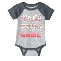 Floral Nana Is My Name Spoiling Is My Game Grandma Life Infant Baby Jersey Bodysuit