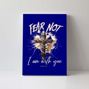 Fear Not I Am With You Christian Cross Of Jesus Punk Artwork Cute Gift Canvas