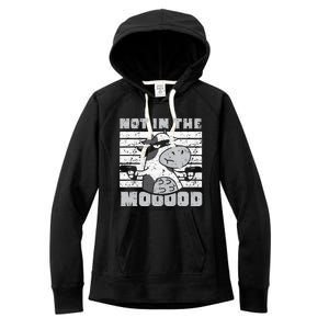 funny Not In The Mooood Cow Cows Farm Women's Fleece Hoodie