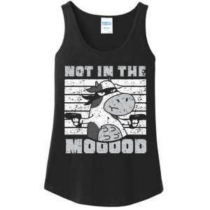 funny Not In The Mooood Cow Cows Farm Ladies Essential Tank