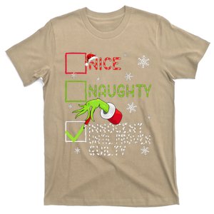 Funny Naughty Innocent Until Proven Guilty Christmas Xmas T-Shirt